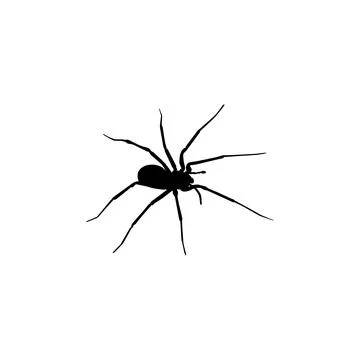 Spider Silhouette Stock Illustration