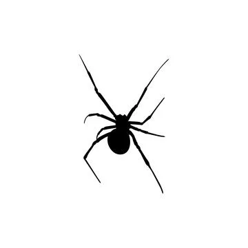 Spider Silhouette Stock Illustration