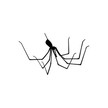 Spider Silhouette Stock Illustration