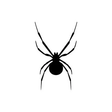 Spider Silhouette Stock Illustration