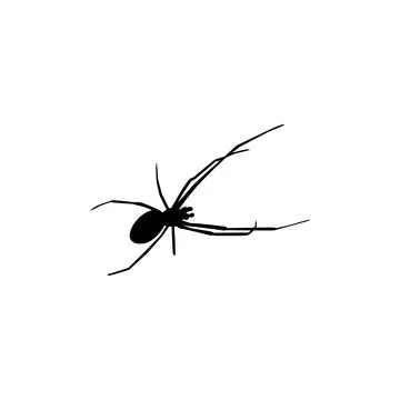 Spider Silhouette Stock Illustration