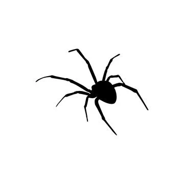 Spider Silhouette Stock Illustration