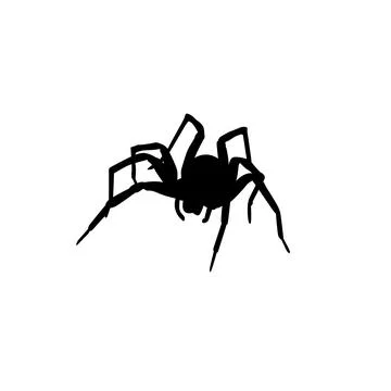Spider Silhouette Stock Illustration