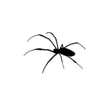 Spider Silhouette Stock Illustration