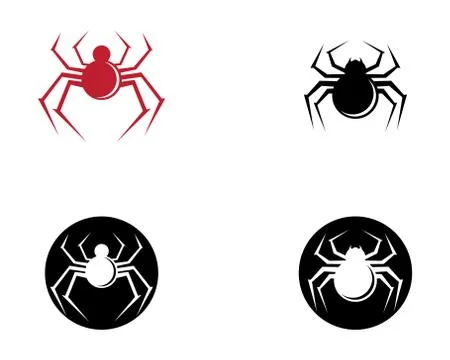 Spider symbol vector icon Stock Illustration