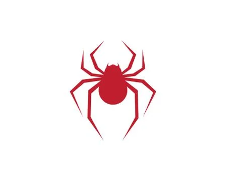 Spider symbol vector icon Stock Illustration
