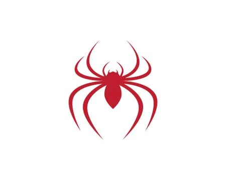 Spider symbol vector icon Stock Illustration