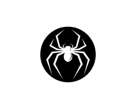 Spider symbol vector icon Stock Illustration