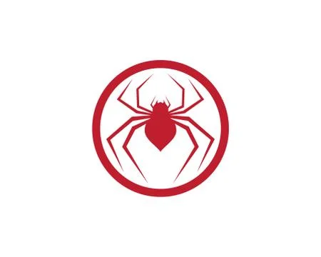 Spider symbol vector icon Stock Illustration