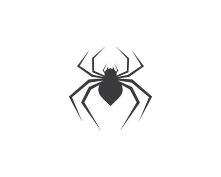 Spider symbol vector icon Stock Illustration