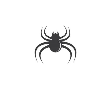 Spider symbol vector icon Stock Illustration