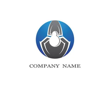 Spider symbol vector icon illustration Stock Illustration