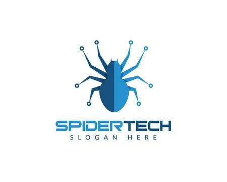 Spider Tech Logo Icon for Brand	 Stock Illustration