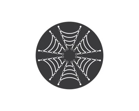 Spider technology logo vector icon illustration Stock Illustration