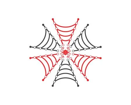 Spider technology logo vector icon illustration Stock Illustration