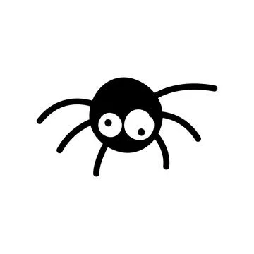 Spider vector illustration isolated on white isolated background Stock Illustration