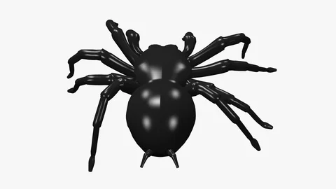 SPIDER WALKING BACK AXO VIEW Video stock 98924004