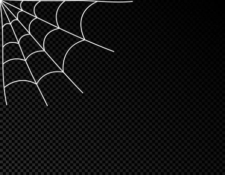 Spider web cobweb vector icon doodle, Spiderweb border circle cartoon net Stock Illustration