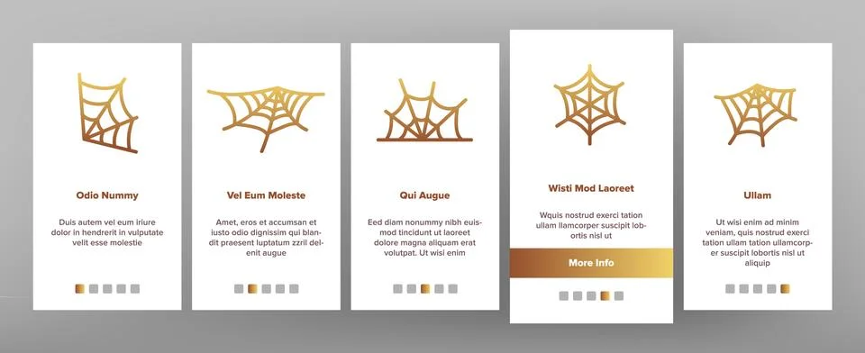 Spider Web, Cobweb Vector Onboarding Stock Illustration
