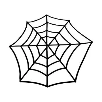Spider Web. Design for Halloween Stock Illustration