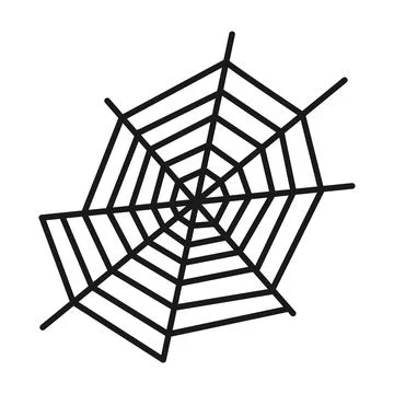 Spider web. Halloween illustration. Vector illustration Stock Illustration