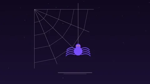 Spider web halloween spooky grape loop 스톡 동영상 342614466