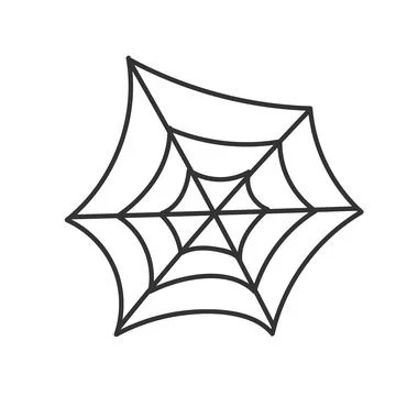 Spider web icon design. happy Halloween concept. Flat vector illustration iso Stock Illustration