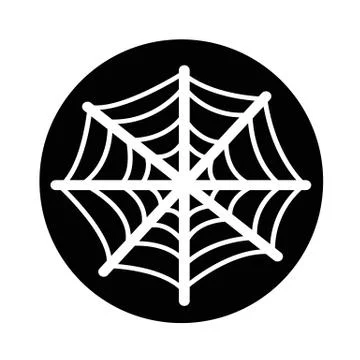Spider web icon illustration design Stock Illustration