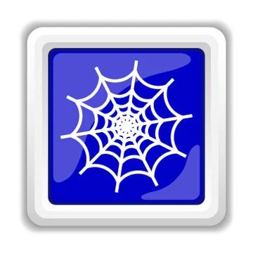 Spider web icon. Internet button on white background.. Stock Illustration