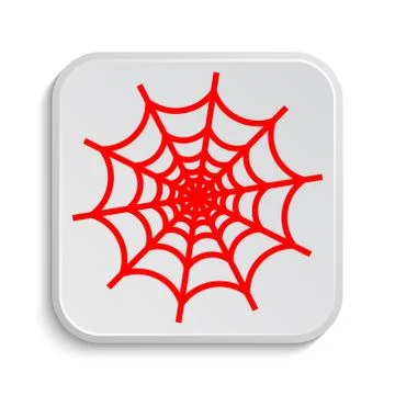 Spider web icon. Internet button on white background.. Stock Illustration