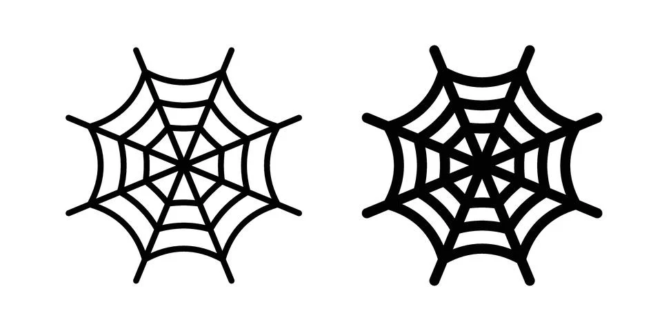 Spider web icon for web projects Stock Illustration