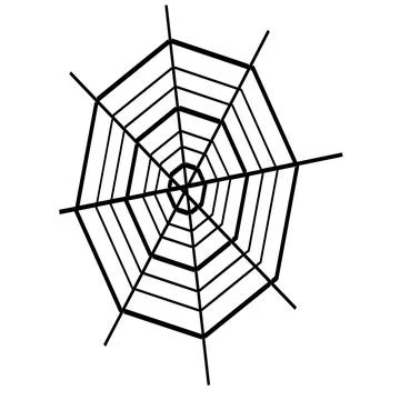 Spider web Insect cobweb spiderweb Halloween Stock Illustration