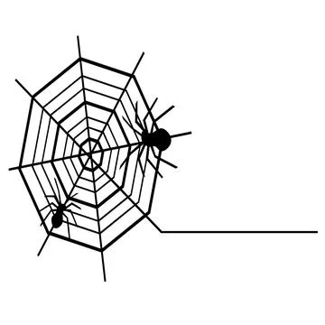 Spider web Insect cobweb spiderweb Halloween Stock Illustration