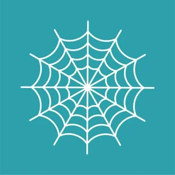 Spider web isolated. cobweb Halloween vector illustration. Spiderweb Stock Illustration