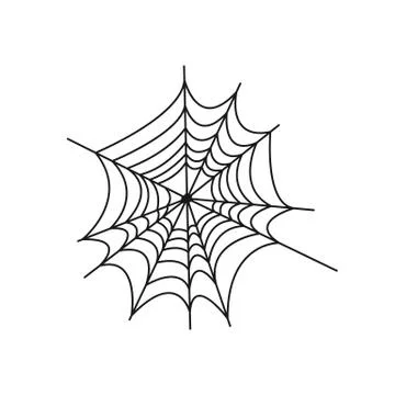 Spider web isolated on white background. Spider web vector illustration EPS10 Stock Illustration