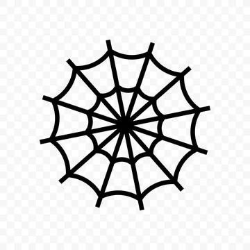 Spider web line vector design Stock Illustration