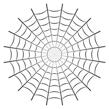 Spider web or cobweb. Halloween net background. Vector illustration. Stock Illustration