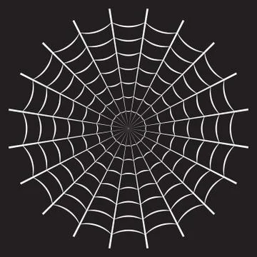 Spider web or cobweb. Halloween net background. Vector illustration. Illustrazione stock