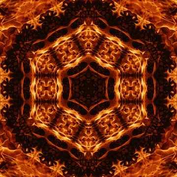 Spider web pattern background with fire effect Stockillustratie