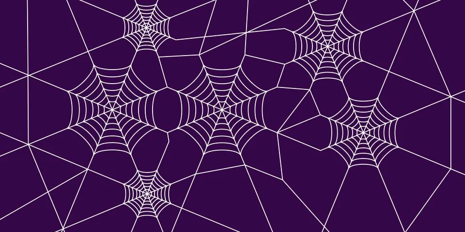 Spider web pattern background vector illustration for Halloween design Illustrazione stock