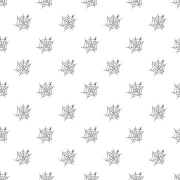 Spider web pattern seamless Stock Illustration