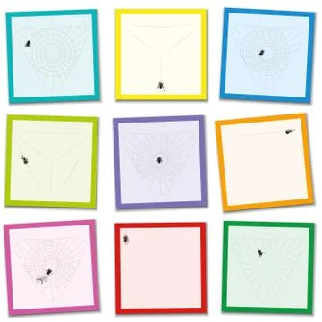Spider Web Puzzle Game Correct Order Stock Illustration