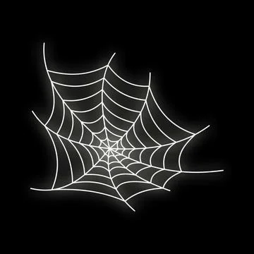 Spider web representing halloween, spooky, or fear concepts Stock Illustration