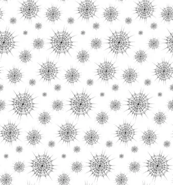 Spider web seamless pattern design isolated on white background Stock Illustration