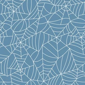 Spider web seamless pattern Stock Illustration