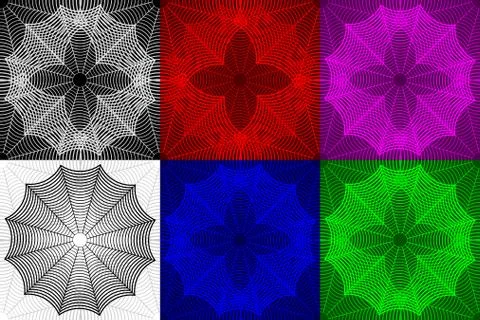 Spider web seamless pattern Stock Illustration