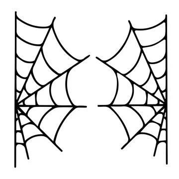 Spider web set for halloween. vector illustration Stock Illustration