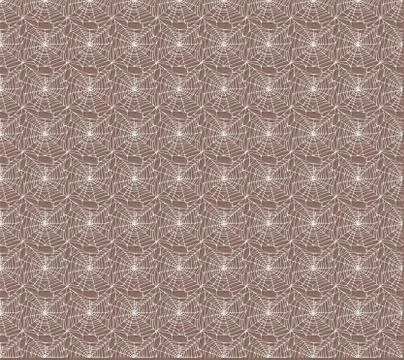Spider web silhouette vector seamless pattern Stock Illustration