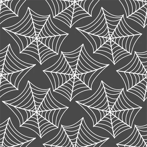 Spider web texture seamless background print. repeat pattern background desig Stock Illustration