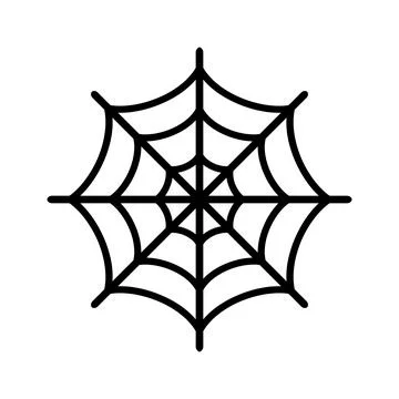 Spider web vector icon. Web spider cobweb icon. Vector illustration. Stockillustratie